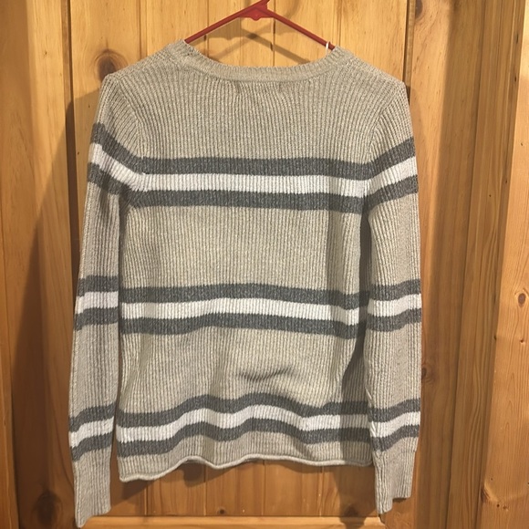 Pink Republic Woman’s Long Sleeve Striped Sweater - Picture 3 of 4